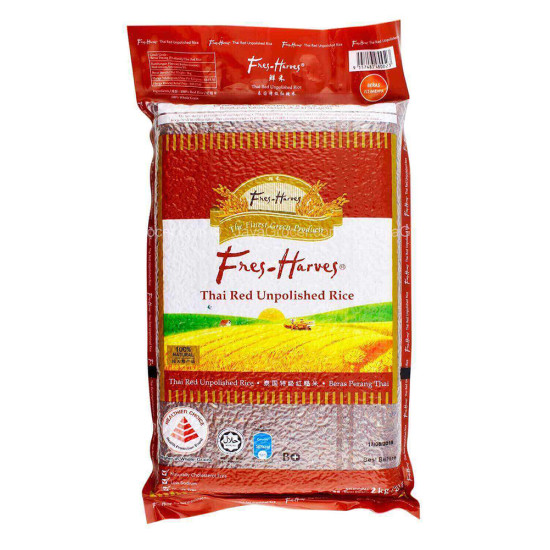 FRES-HARVES THAI RED UNPOLISHED RICE 2KG