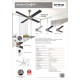 KHIND CEILING FAN 48