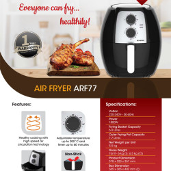 KHIND AIR FRYER 7.7L ARF77 KHIND AIR FRYER 7.7L ARF77