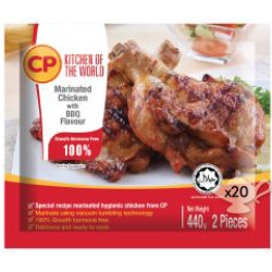 CP MARINATED CHICKEN WITH BBQ 400G 2PCS CP MARINATED CHICKEN WITH BBQ 400G 2PCS